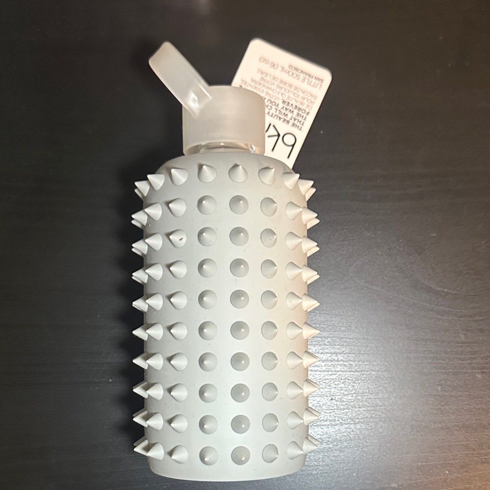 bkr Grey Spiked Silicone Bottle